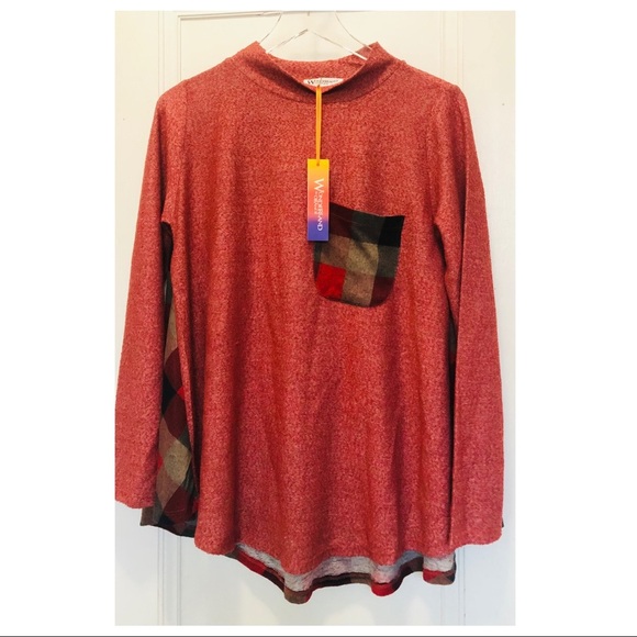 Wonderland of Orange Mixed Print Tunic - Picture 3 of 11